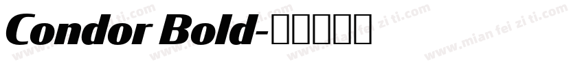 Condor Bold字体转换